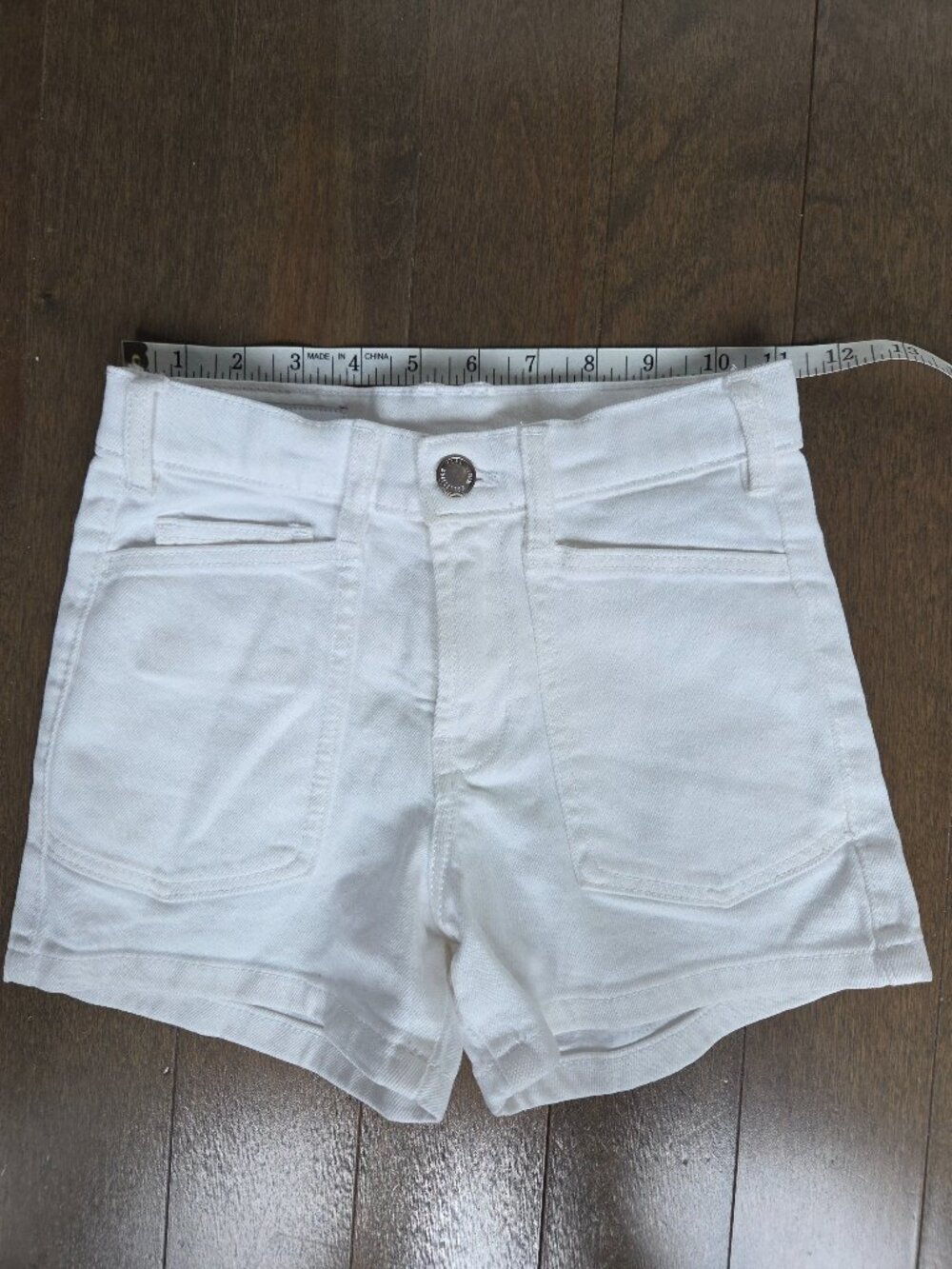 Zara girl white jeans shorts